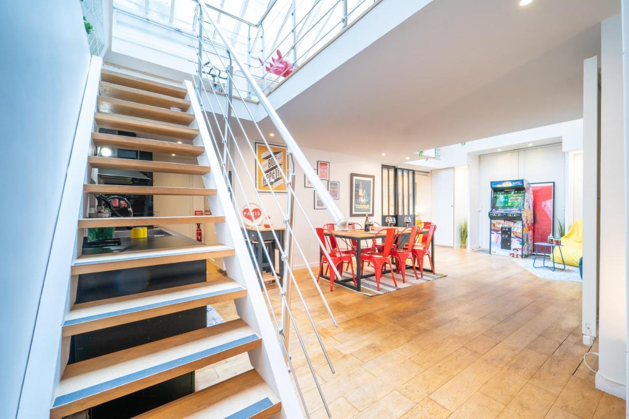 Loft Familial Au Coeur De Paris Avec Clim, Arcade Et Baby-Foot Proche Republique Et Canal St Martin Esterno foto